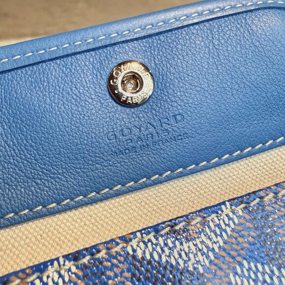 Goyard Blue Goyardine Mini Anjou Shoulder Bag - Picture 15 of 16